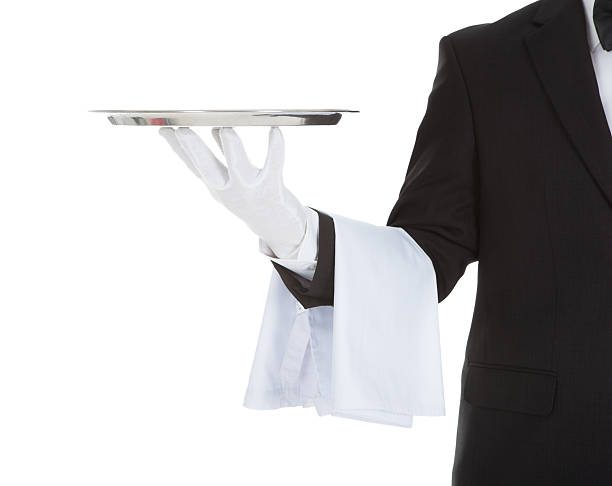 istock Cropped Image Of Waiter Holding Empty Tray 514477099