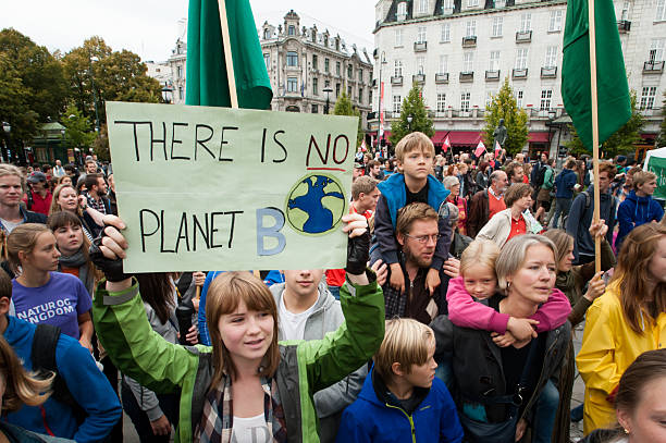 Environmental activism stock photo