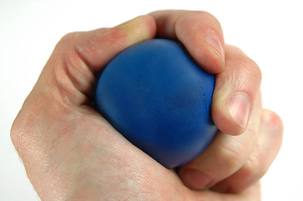 Blue ball stock photo