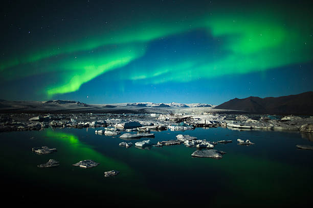 istock Aurora Borealis over Jokulsarlon - Iceland 514500672
