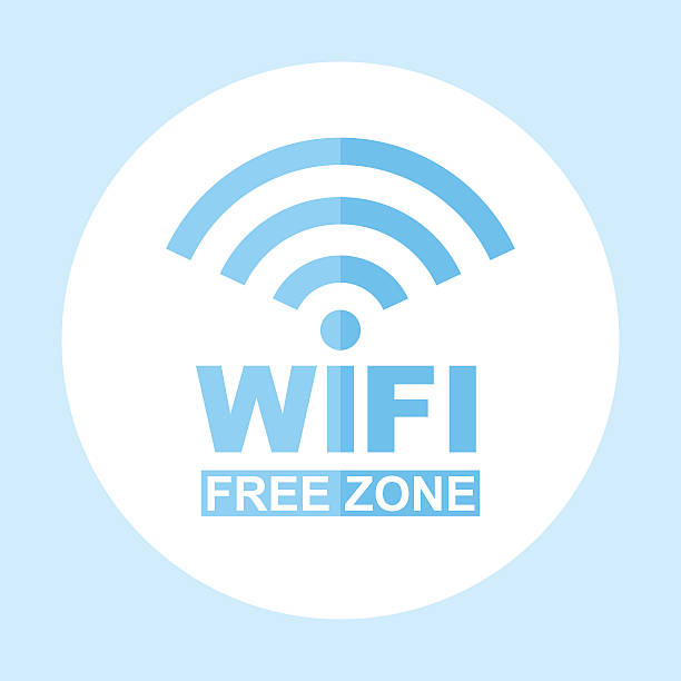 아이콘크기 wi-fi 무료 존입니다. 벡터 팻말 일러스트 - wifi zone stock illustrations