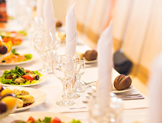 istock Table set for an event party or wedding reception 514502466