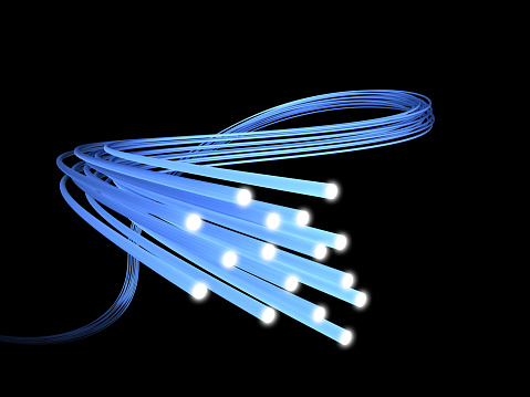 fiber optics background 3d image