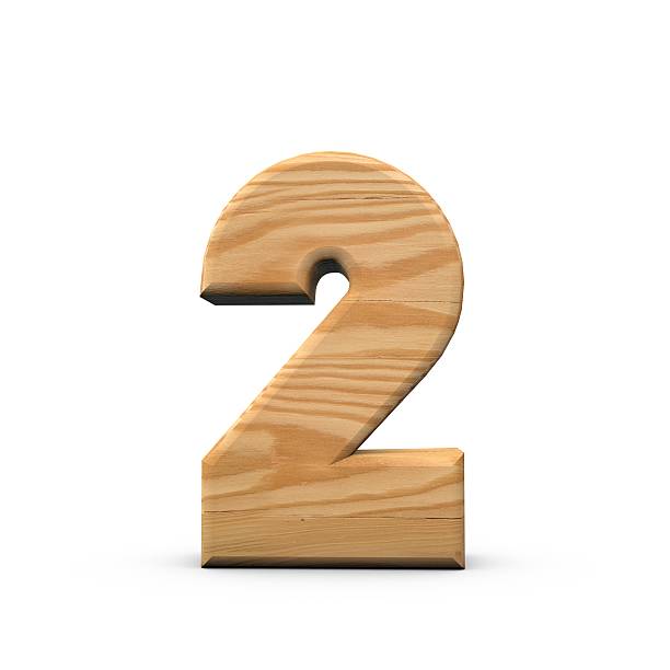 istock Wooden number 2 514506644
