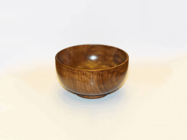 istock wooden bowl, old retro style 514507998