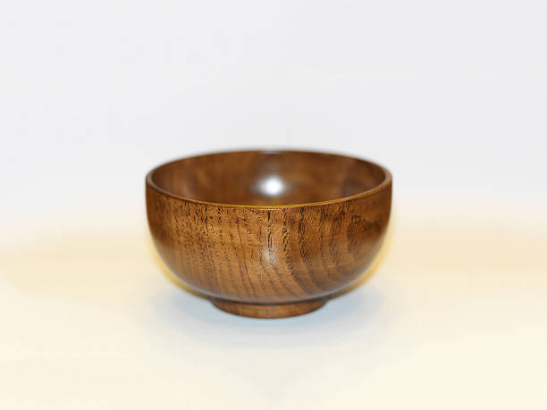 istock wooden bowl, old retro style 514508068