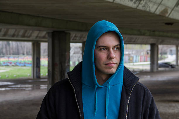 istock Young Man With A Blue Hood 22 514509542