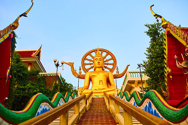 istock Religion, Thailand. Wat Phra Yai, Big Buddha Temple At Samui. 514513098