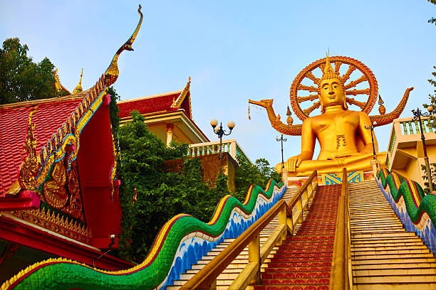 istock Religion, Thailand. Wat Phra Yai, Big Buddha Temple At Samui. 514513214