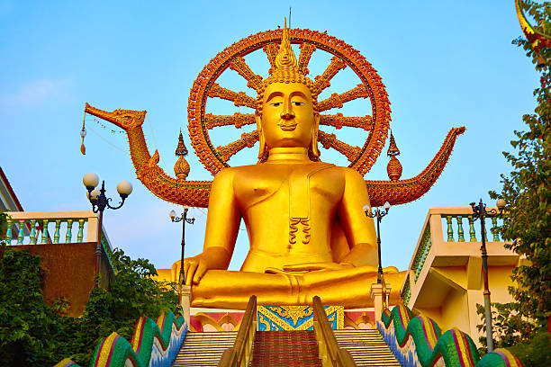 istock Religion, Thailand. Wat Phra Yai, Big Buddha Temple At Samui. 514513480