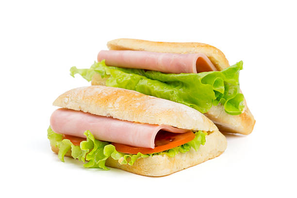 istock Two sandwiches with slice of ham 514513517
