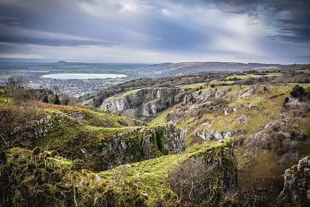 Taken on top of the Cheddar Gorge looking over Somerset.