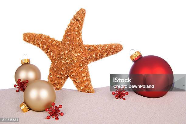 Holiday In The Sand Stock Photo - Download Image Now - Christmas, Christmas Decoration, Christmas Ornament