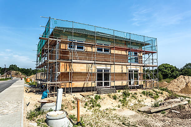 istock Construction site of a detaches house 514516164