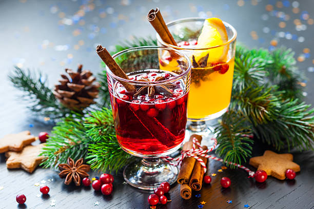 orange et de canneberge punch - tea cup cup shape red photos et images de collection