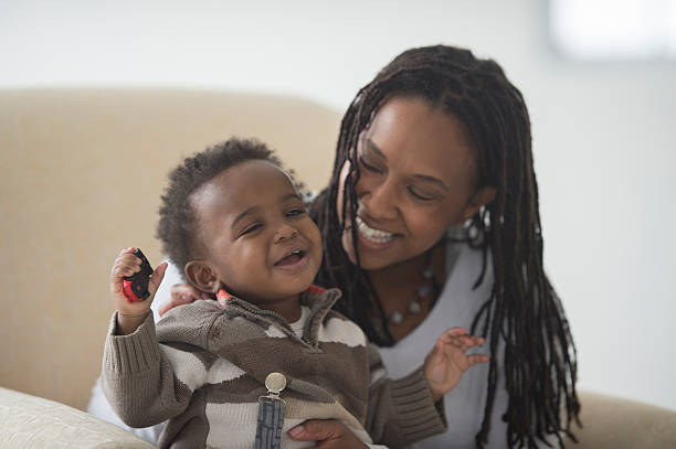 istock Mother and Son Laughing Together 514516480