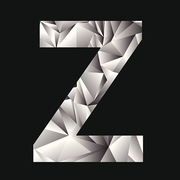 illustrations, cliparts, dessins animés et icônes de crystal lettre z - alphabet letter crystal isolated