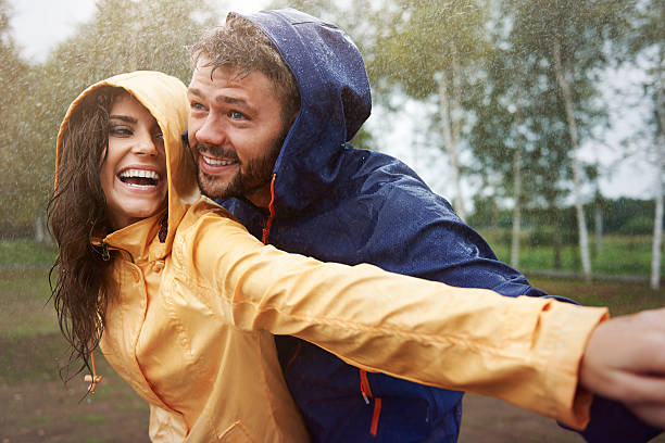 istock Romantic love in the pouring rain 514517947