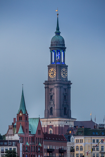 St. Michael's Church - famous landmark in Hamburg.