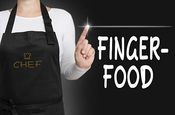 istock fingerfood touchscreen is operated by chef background 514551984