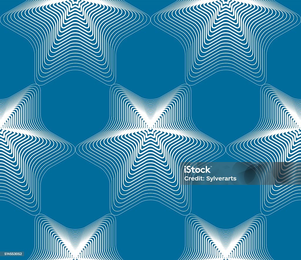 Continuous Vector Pattern With Graphic Lines Decorative Abstract Stock ...