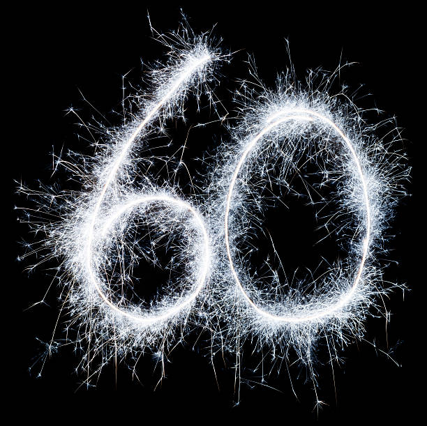 istock Sparkling celebration number sixty 60th birthday 514555882
