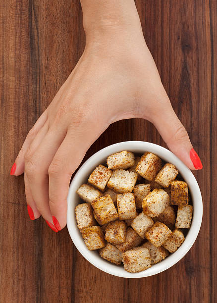 Offering croutons