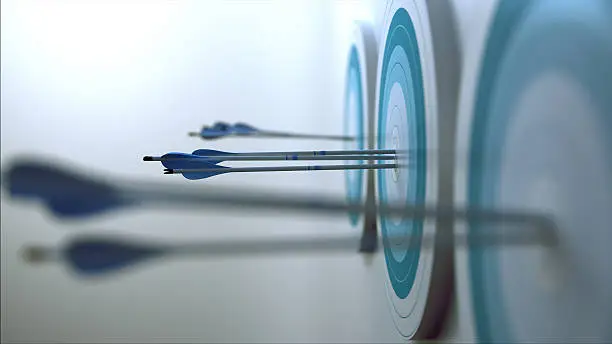Photo of Arrows hit target.