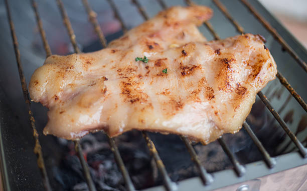 istock Barbeque fried on the bonfire and coals 514559139