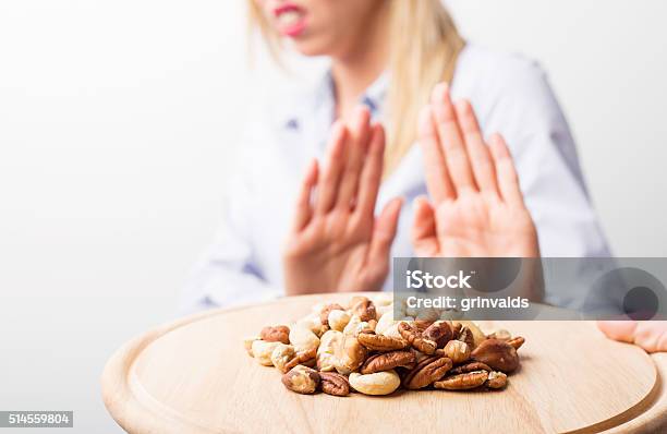 Nut Allergies Stock Photo - Download Image Now - Anaphylaxis, Allergy, Food