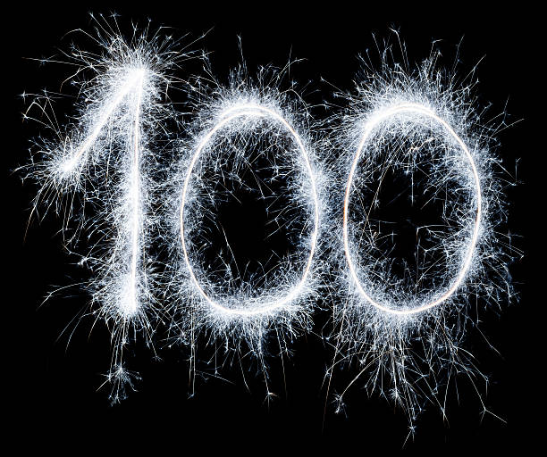 istock Sparkling celebration number one hundred 100th birthday 514560592