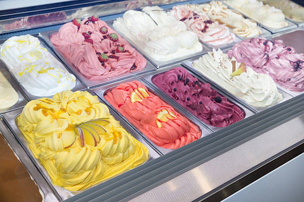 istock Italian ice cream in an Ice cream parlor 514561018