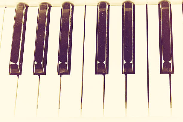 istock piano keyboard in vintage retro style musical background 514561812