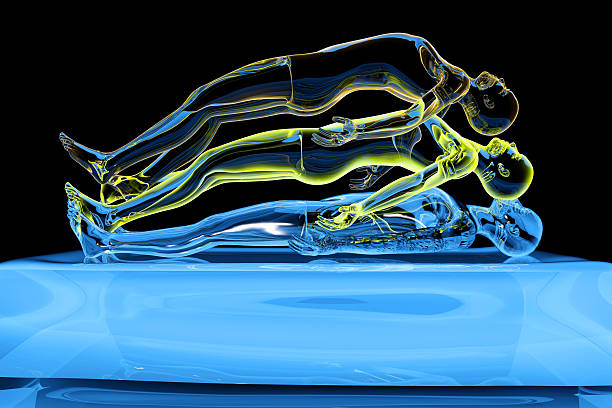 Astral Projection 3d rendered Illustration. Astral Projection. reincarnation stock pictures, royalty-free photos & images