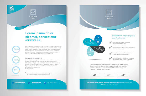 マイレージプログラムベクトルのパンフレットのレイアウトデザインテンプレート、a 4 サイズ - print printout brochure flyer点のイラスト素材／クリップアート素材／マンガ素材／アイコン素材
