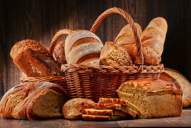 istock Composition with variety of baking products on wooden table 514564598