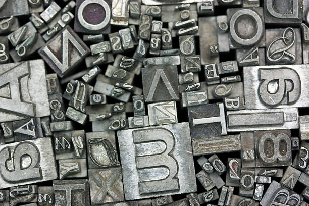 istock Close up of typeset letters 514566092