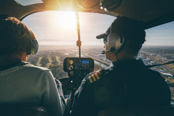 istock Inside view of a helicopter in flight 514566410