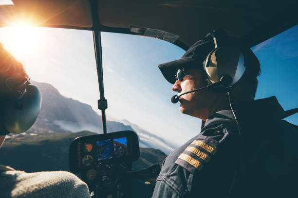 istock Flying a helicopter on a sunny day 514566864
