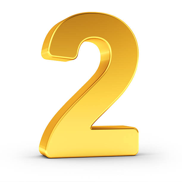 istock The number two as a polished golden object 514567126