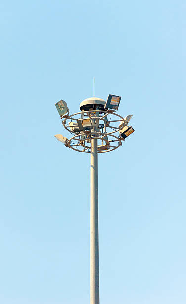 istock Street light on a blue sky background 514567398