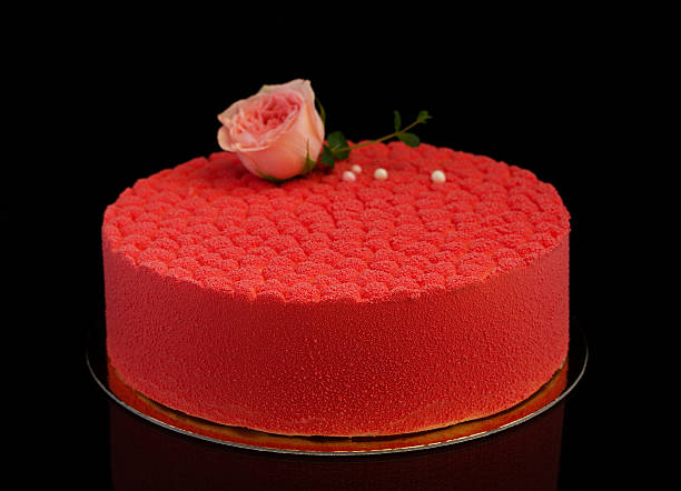 istock European cake covered with chocolate velor. 514567740