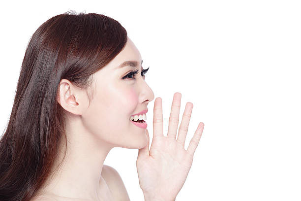 istock Beauty woman shouting something 514570528