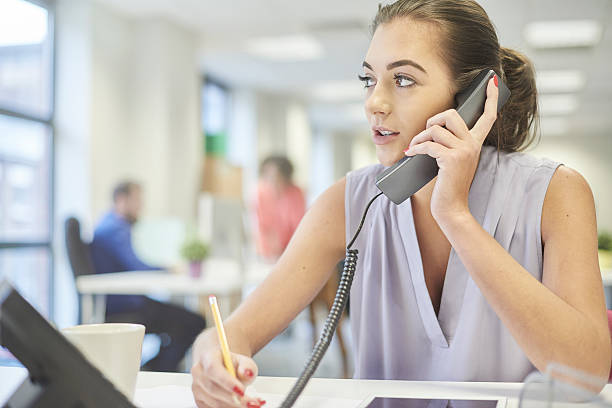 istock placing an order over the phone 514571020