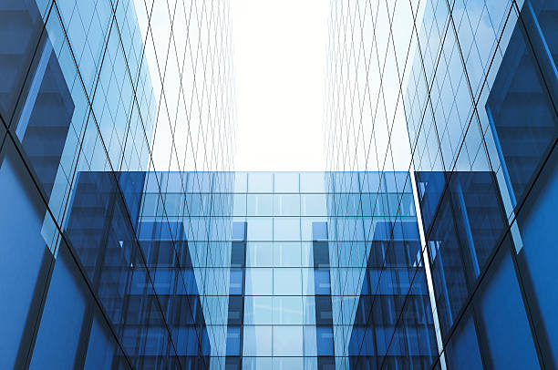 istock Perspective and underside angle view to textured background of modern 514571442