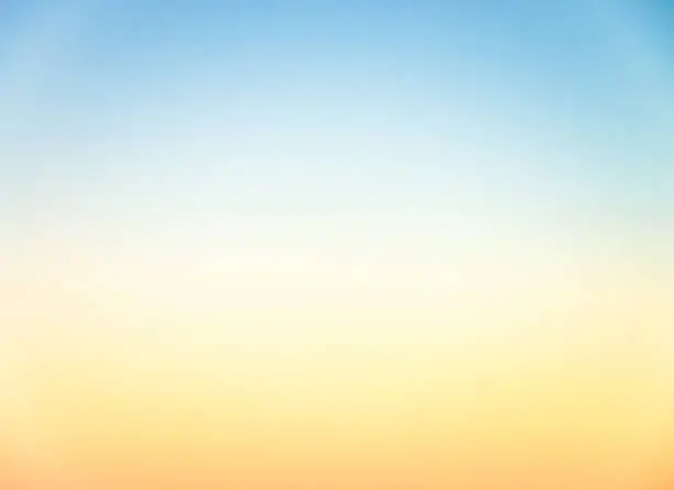 Photo of Graduated empty sky horizon at sunset - genuine photograph