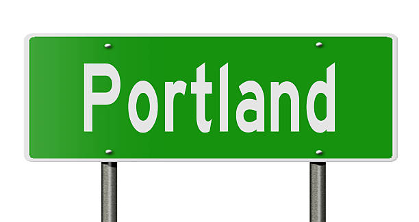 istock Highway sign for Portland 514572320
