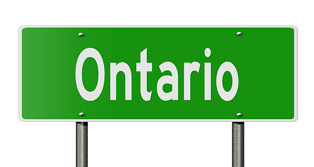 istock Highway sign for Ontario 514572352