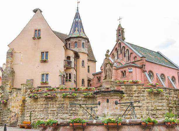 Eguisheim, Alsace, France stock photo