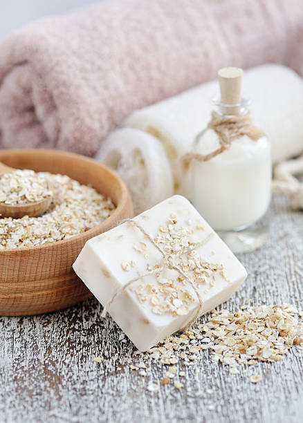 istock Soap oatmeal handmade for a Natural Clean 514577776